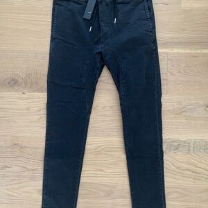 Zanerobe Sureshot Denim Chino Carbon Black Sz: 34